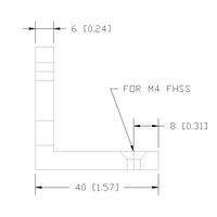 41-001-0 MODULAR SOLUTIONS PROFILE FASTENER<br>HIDDEN PROFILE CONNECTOR M